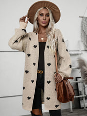 Toine | Dames Vest met Hartjes Patroon - Casual Elegantie