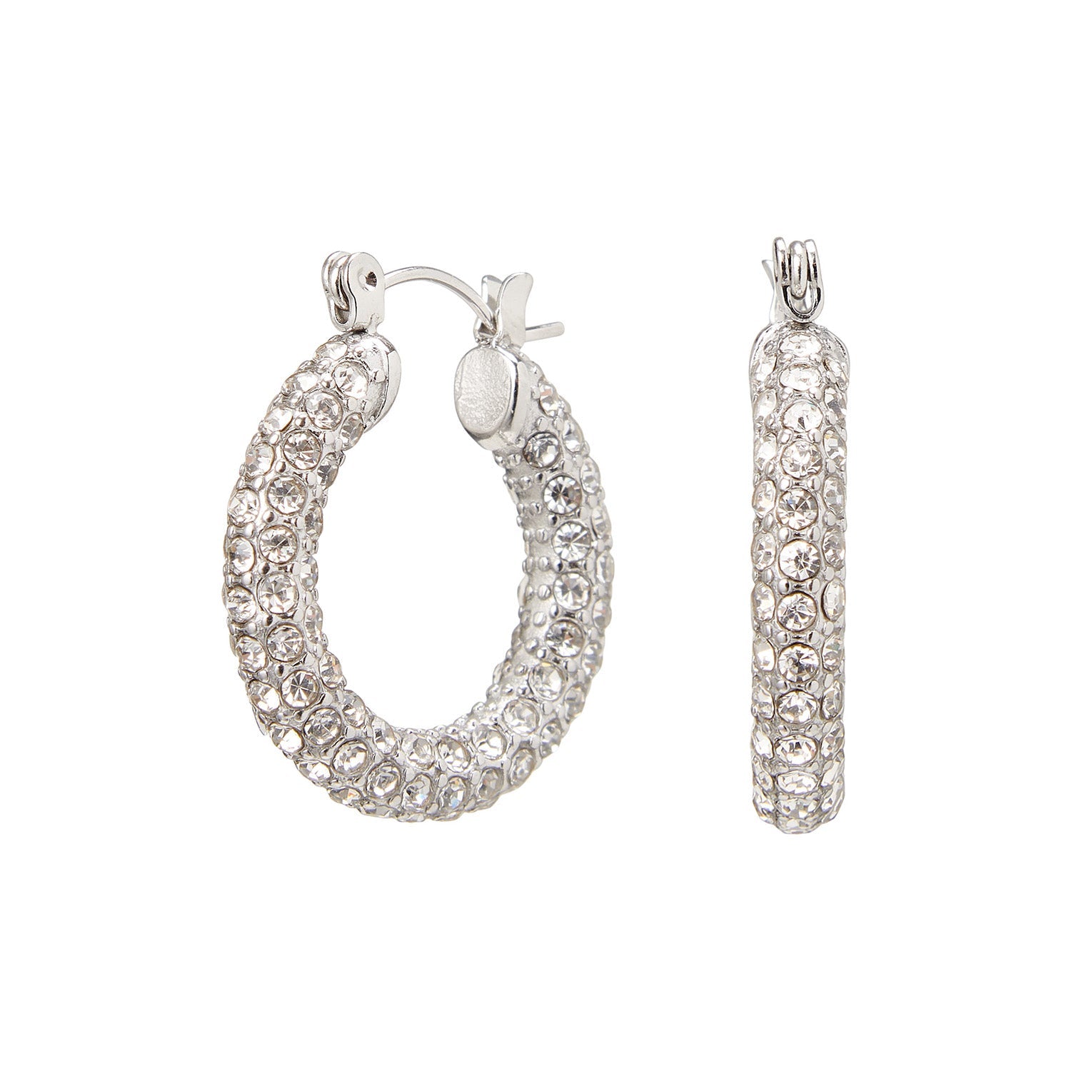 Judie | Elegante Hoops Oorbellen met Zirconia Steentjes