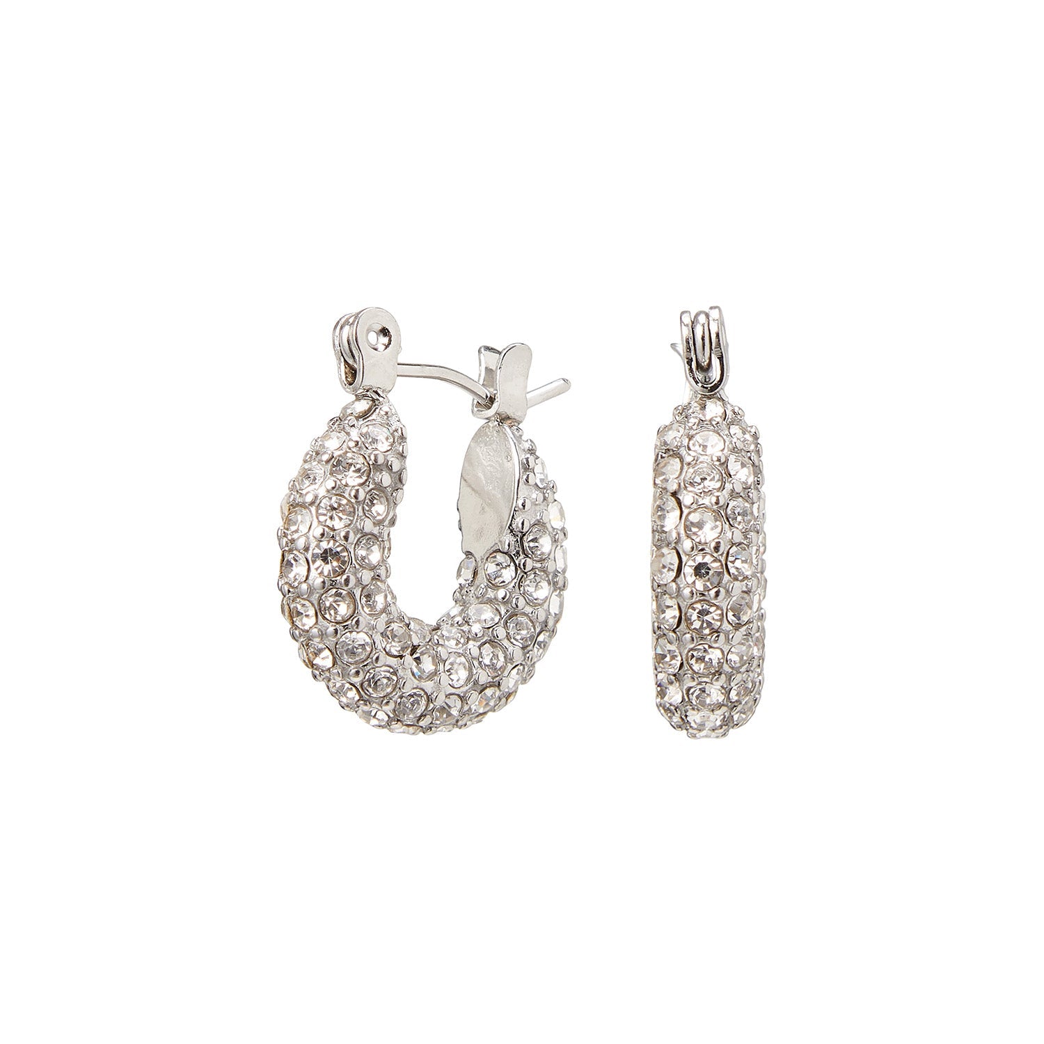 Judie | Elegante Hoops Oorbellen met Zirconia Steentjes