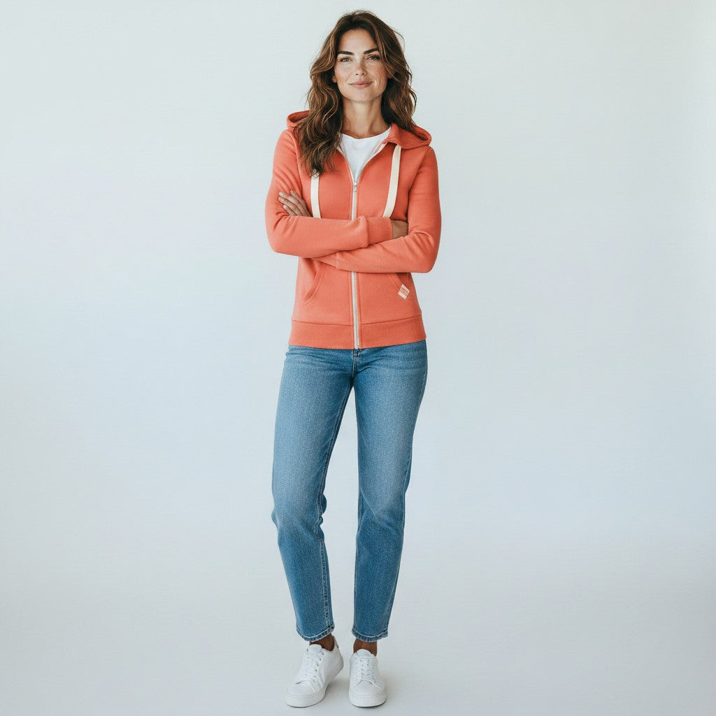 Jutta | Comfortabele Fleece Dames Hoodie met Verstelbare Capuchon