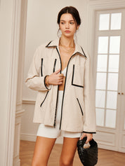 Faith | Trendy Jas met Dubbele Rits voor Dames - Comfortabel en Stijlvol