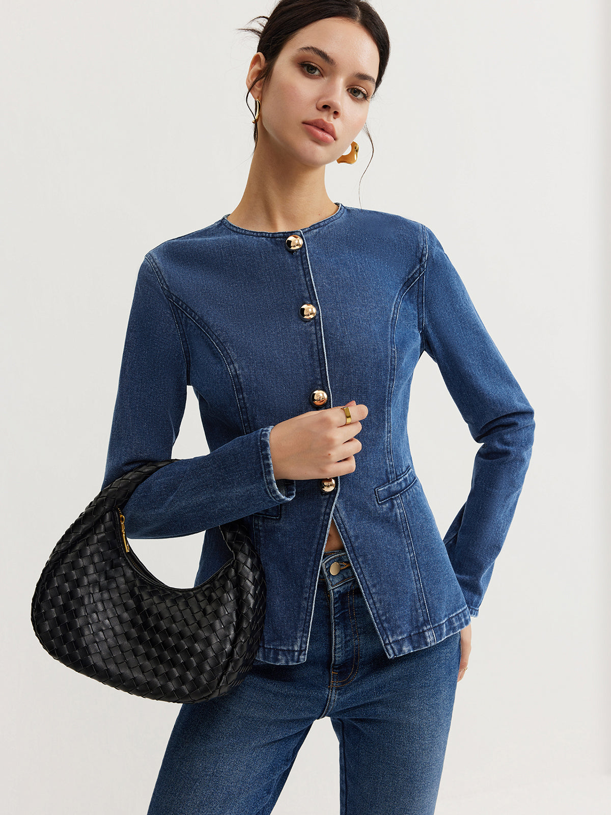 Kalya | Dames Denim Jasje - Slim Fit