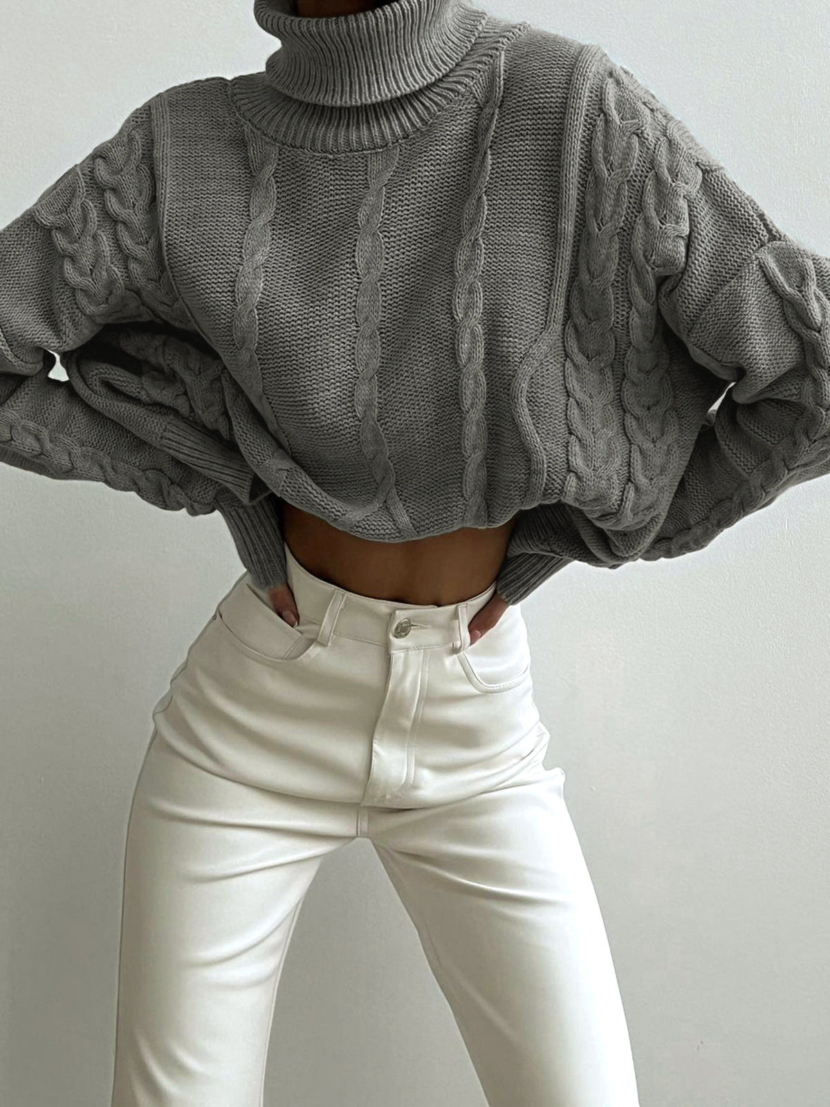 Kora | Cropped Gebreide Coltrui - Casual Comfort