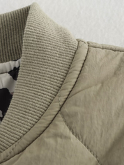 Leonne | Luxe Tussenjas met Trendy Stiksels - Luipaard Print5