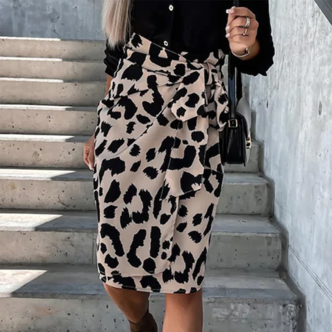 Miloush | Midi Rok met Luipaardprint