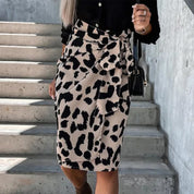 Miloush | Midi Rok met Luipaardprint