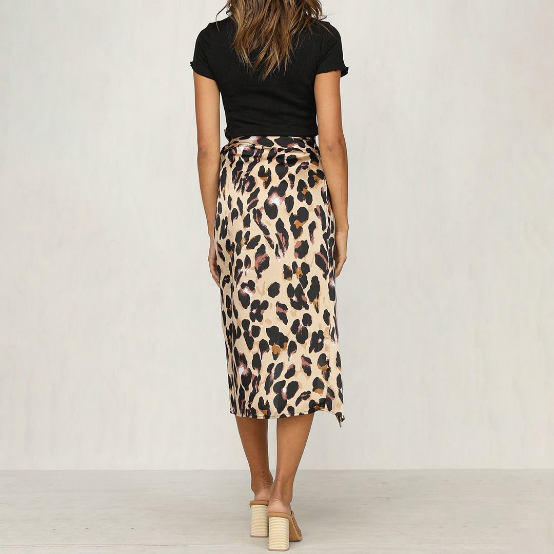 Miloush | Midi Rok met Luipaardprint