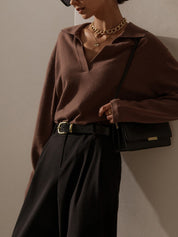 Liene | Elegante Gebreide Sweater - Zacht, Verfijnd en Comfortabel8