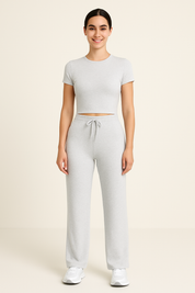 Lila | Tweedelige Loungewear Set Dames | Casual Comfort, Zachte Top en Broek