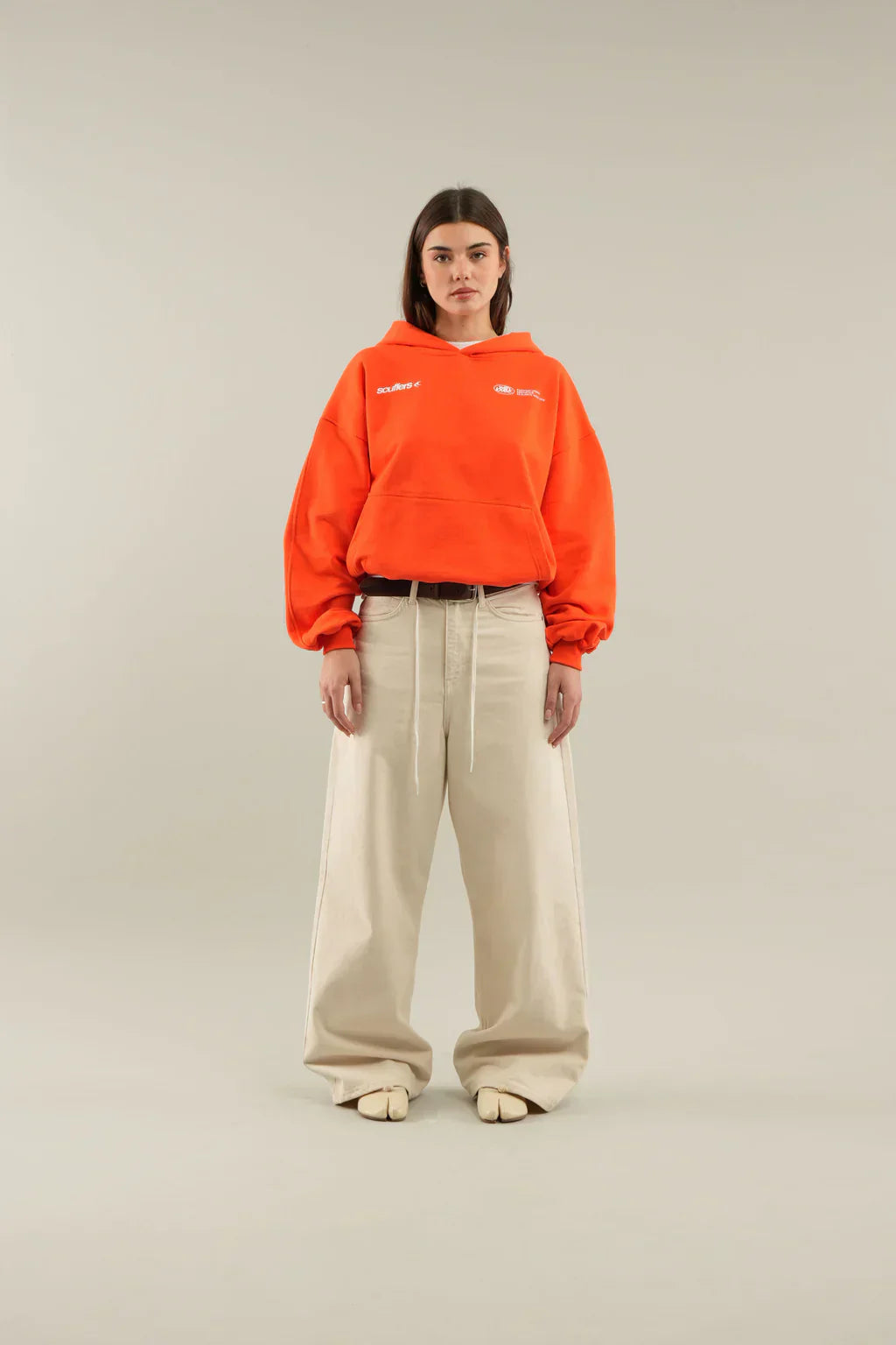 Lina | Dames Hoodie - Luxe Katoenmix, Ontspannen Pasvorm, Zwart of Wit 10