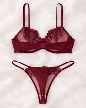 Livia | Dames Lingerie Set - Luxe Bordeaux, Elegant en Comfortabel 0
