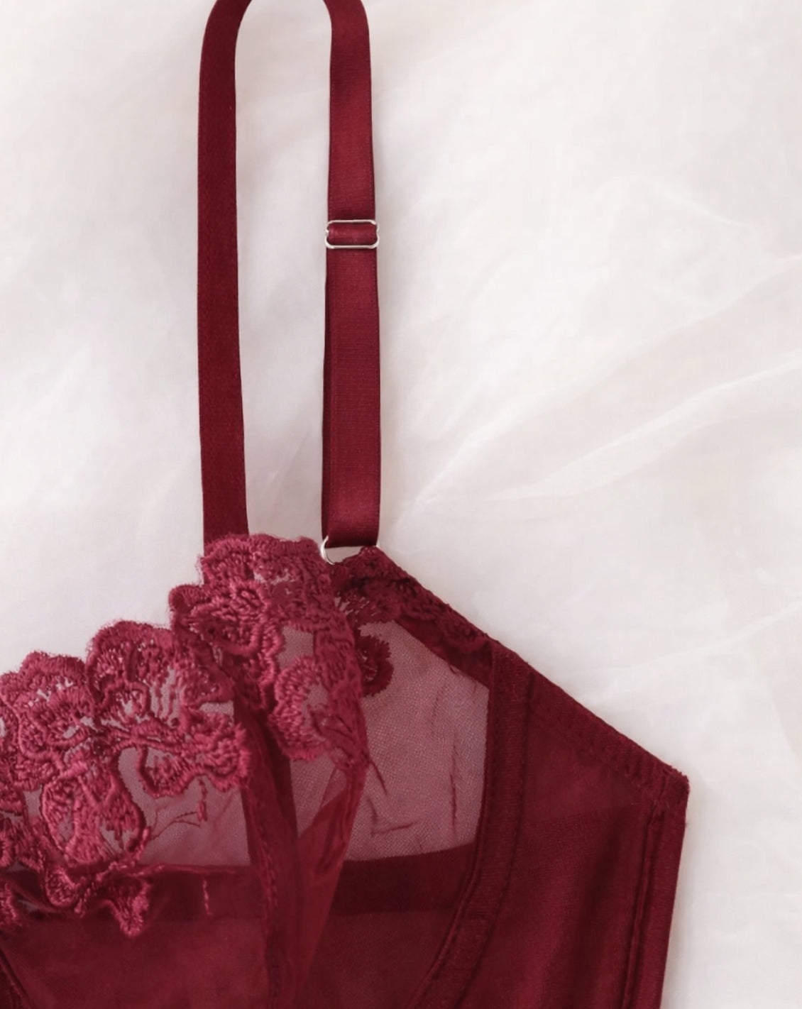 Livia | Dames Lingerie Set - Luxe Bordeaux, Elegant en Comfortabel 2