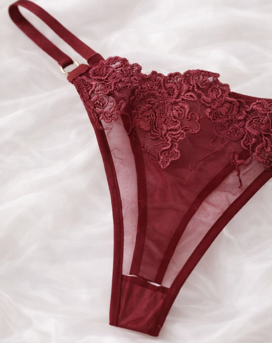 Livia | Dames Lingerie Set - Luxe Bordeaux, Elegant en Comfortabel 3