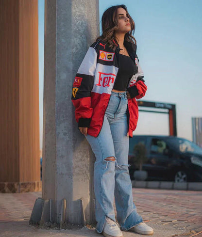 Benia | Vintage Racerjack in Ferrari Stijl