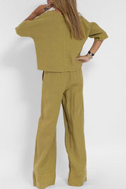 Sophie | Tweedelig Katoen-Linnen Pak voor Dames