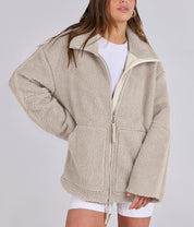 Luma | Fleece Winterjas Dames - Zachte Wol Blend
