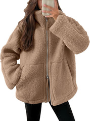 Luma | Fleece Winterjas Dames - Zachte Wol Blend