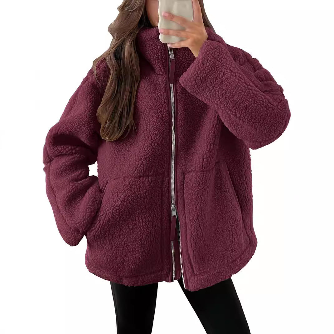 Luma | Fleece Winterjas Dames - Zachte Wol Blend