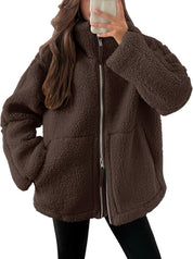 Luma | Fleece Winterjas Dames - Zachte Wol Blend