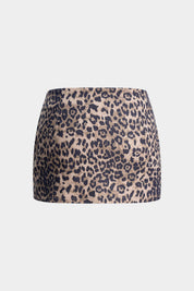 Luna | Dames Rok - Luipaardprint, Lage Taille, Trendy Lange Rok 1
