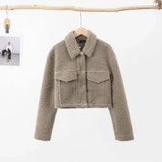 Luna | Damesjas - Stijlvol en Warm Korte Jas met Ritszakken 4