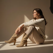 Luxe Laarzen met Hoge Hak en Rits