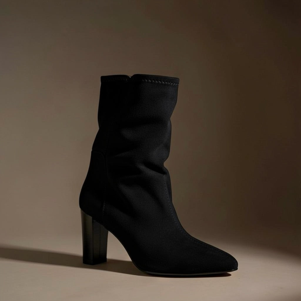 Luxe Laarzen met Hoge Hak en Rits