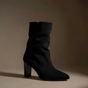 Luxe Laarzen met Hoge Hak en Rits