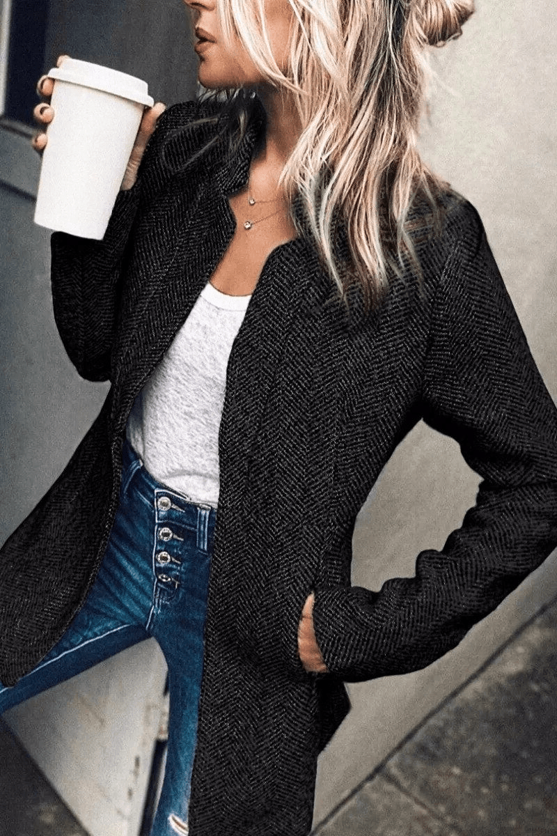 Khloé | Elegante Lange Herfstjas Dames - Lichtgewicht en Warm