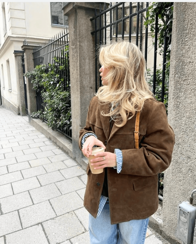 Marbel | Luxe Bruine Suède Dames Jas - Casual Chic