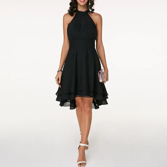 Jalina | Elegante Halter Cocktail Jurk