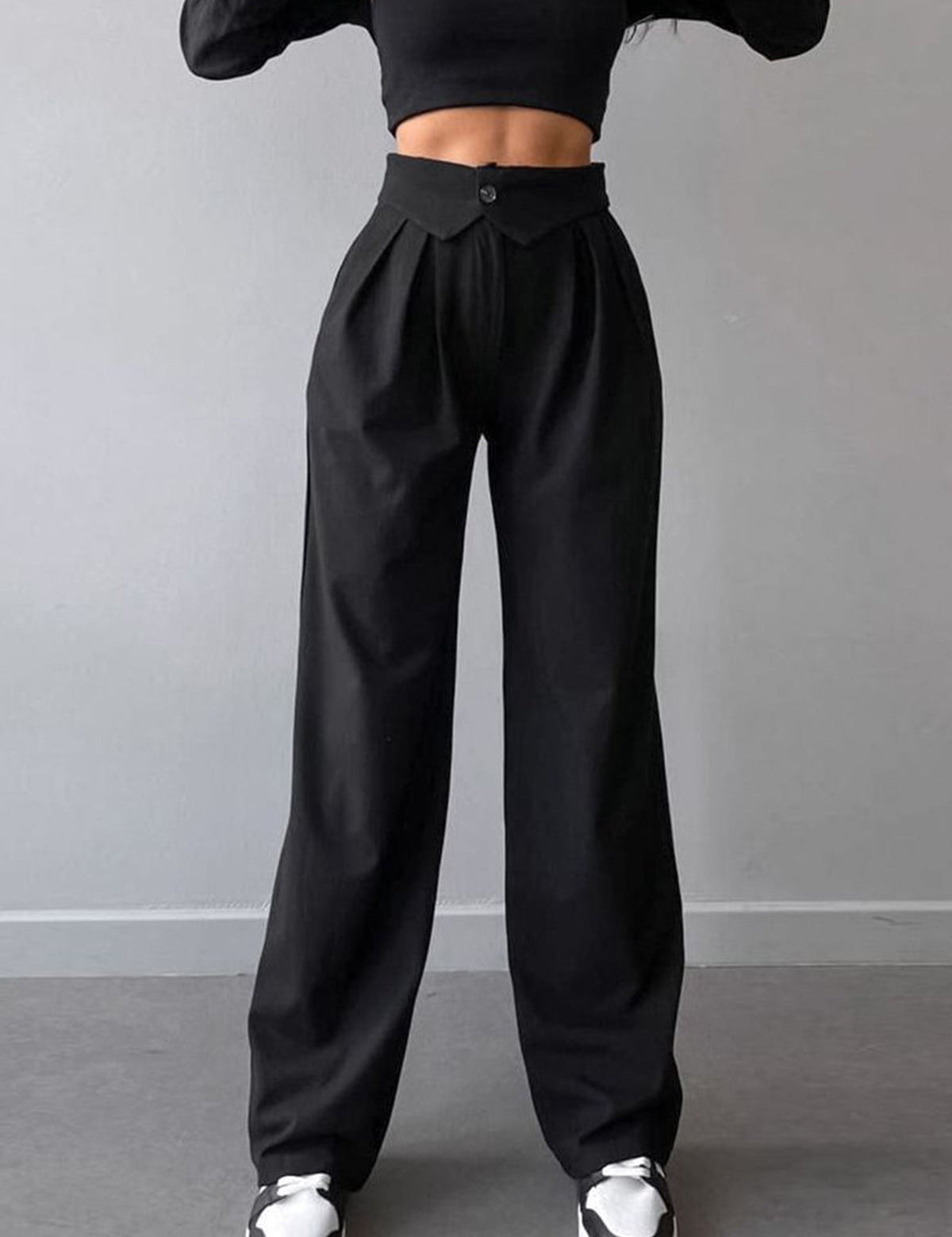 Marlina | High Waist Straight Leg Dames Pantalon – Elegant & Comfortabel1