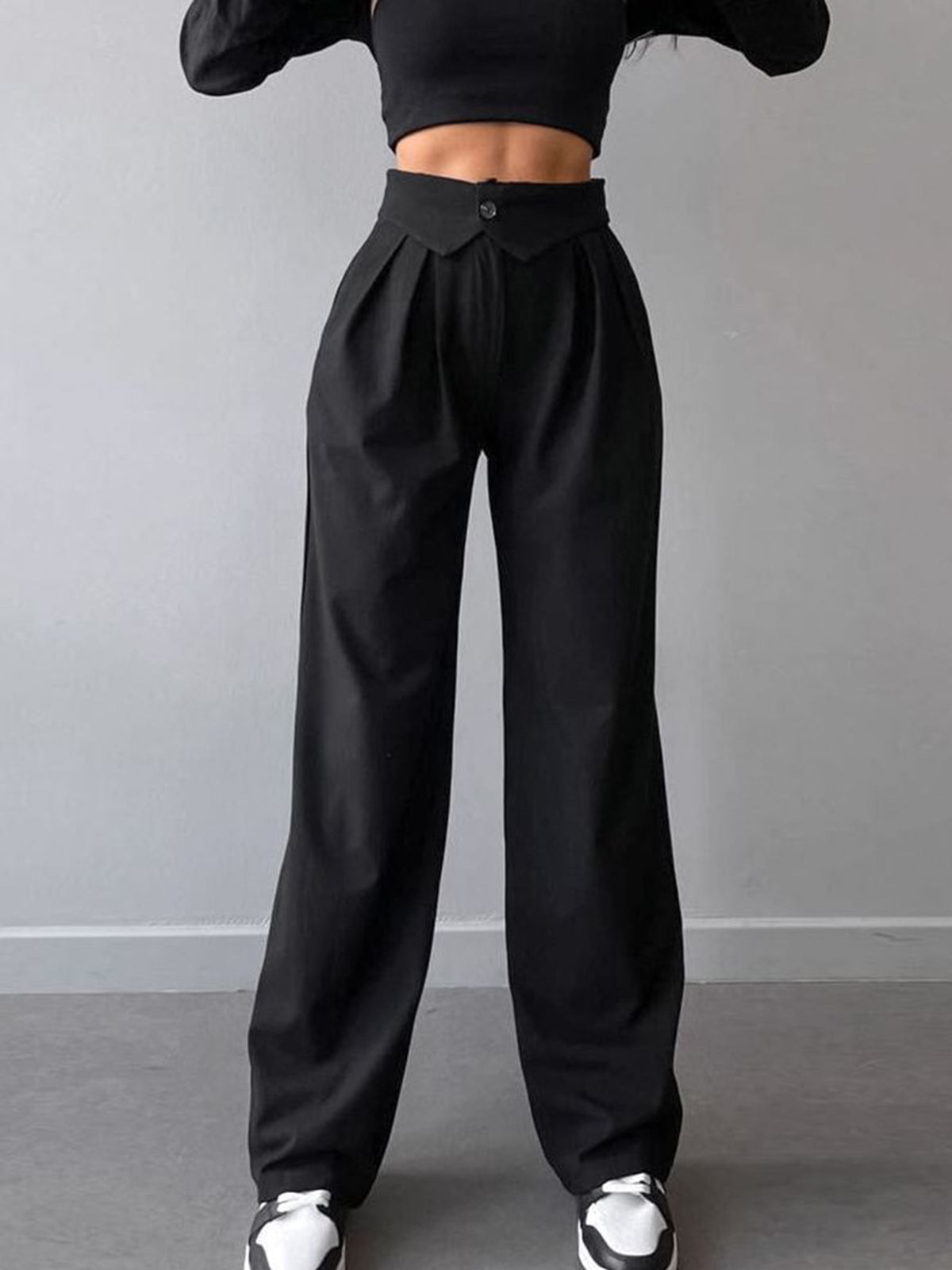 Marlina | High Waist Straight Leg Dames Pantalon – Elegant & Comfortabel1