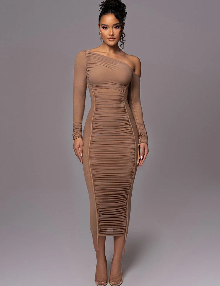 Maya | Dames Midi-jurk - Luxe Zachte Stof met Unieke Details 3
