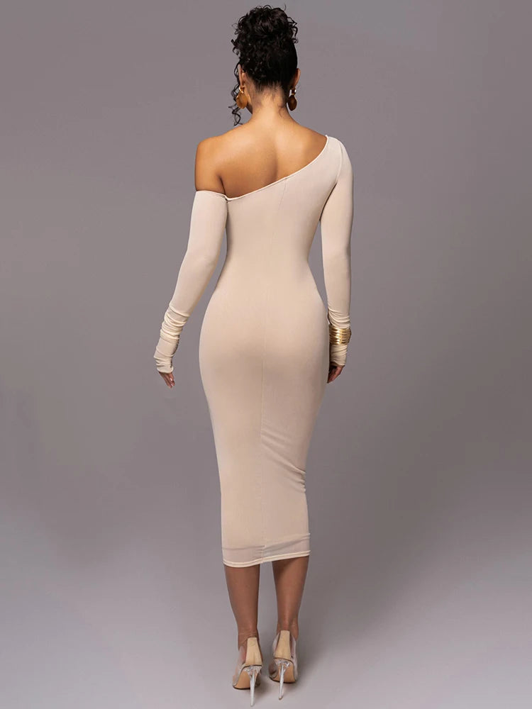 Maya | Dames Midi-jurk - Luxe Zachte Stof met Unieke Details 6