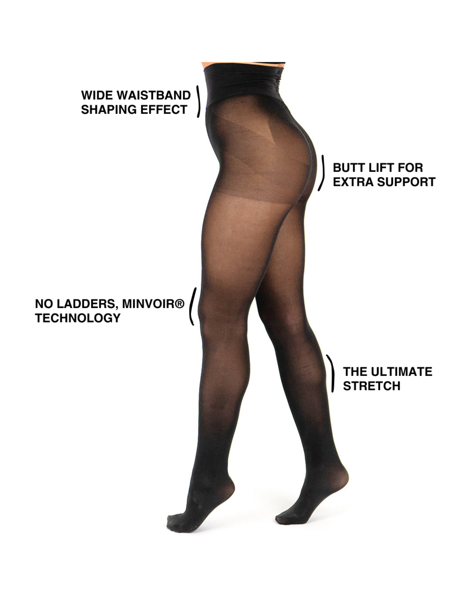 Mila | Dames Panty - Laddervrij, 30 Denier, Ultra Comfortabel 5