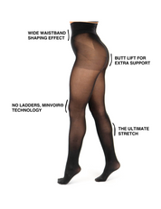 Mila | Dames Panty - Laddervrij, 30 Denier, Ultra Comfortabel 5