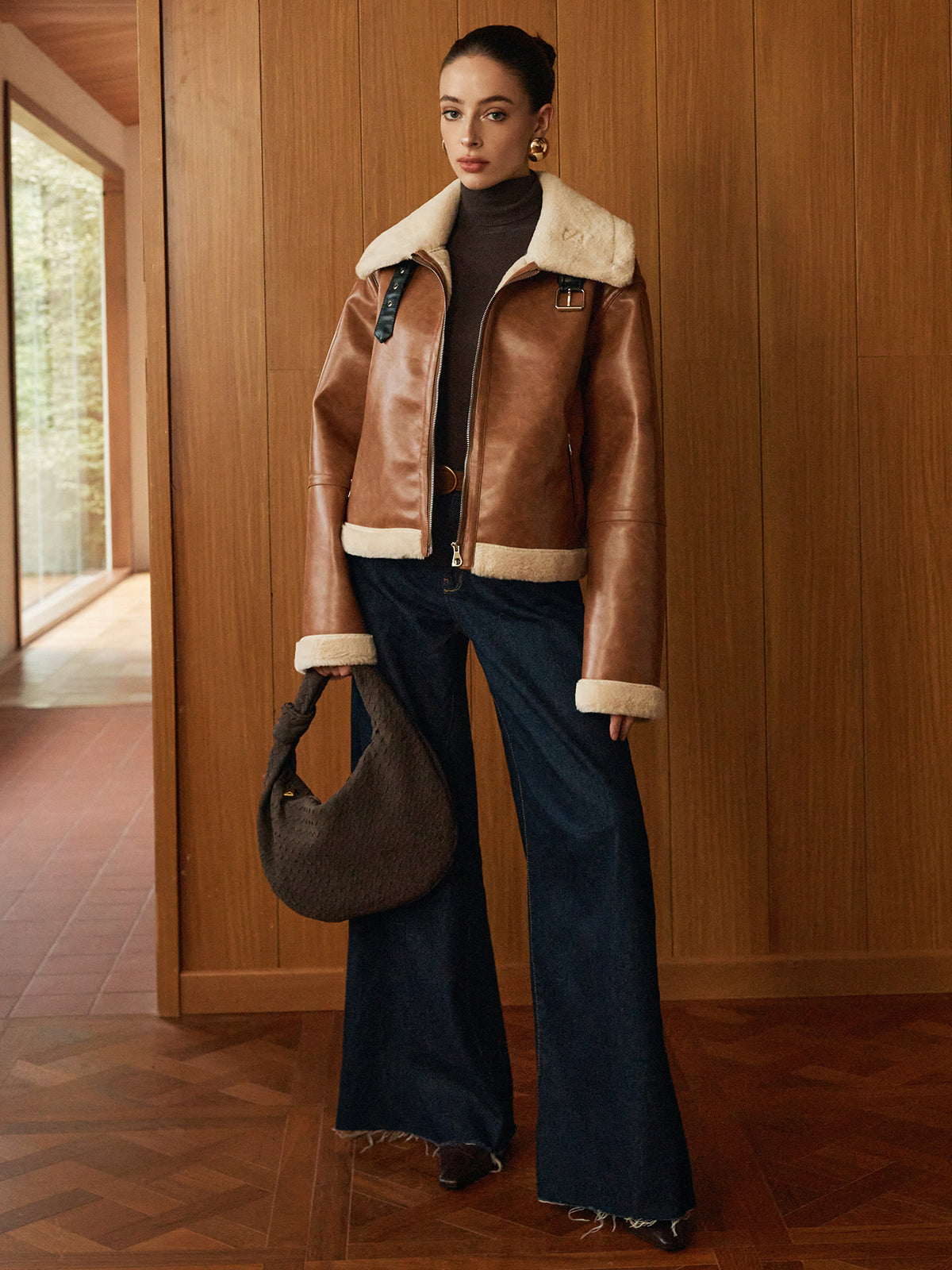 Nilo | Moderne Vegan Leren Jas Dames - Trendy en Comfortabel