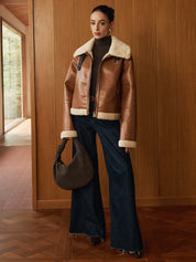 Nilo | Moderne Vegan Leren Jas Dames - Trendy en Comfortabel