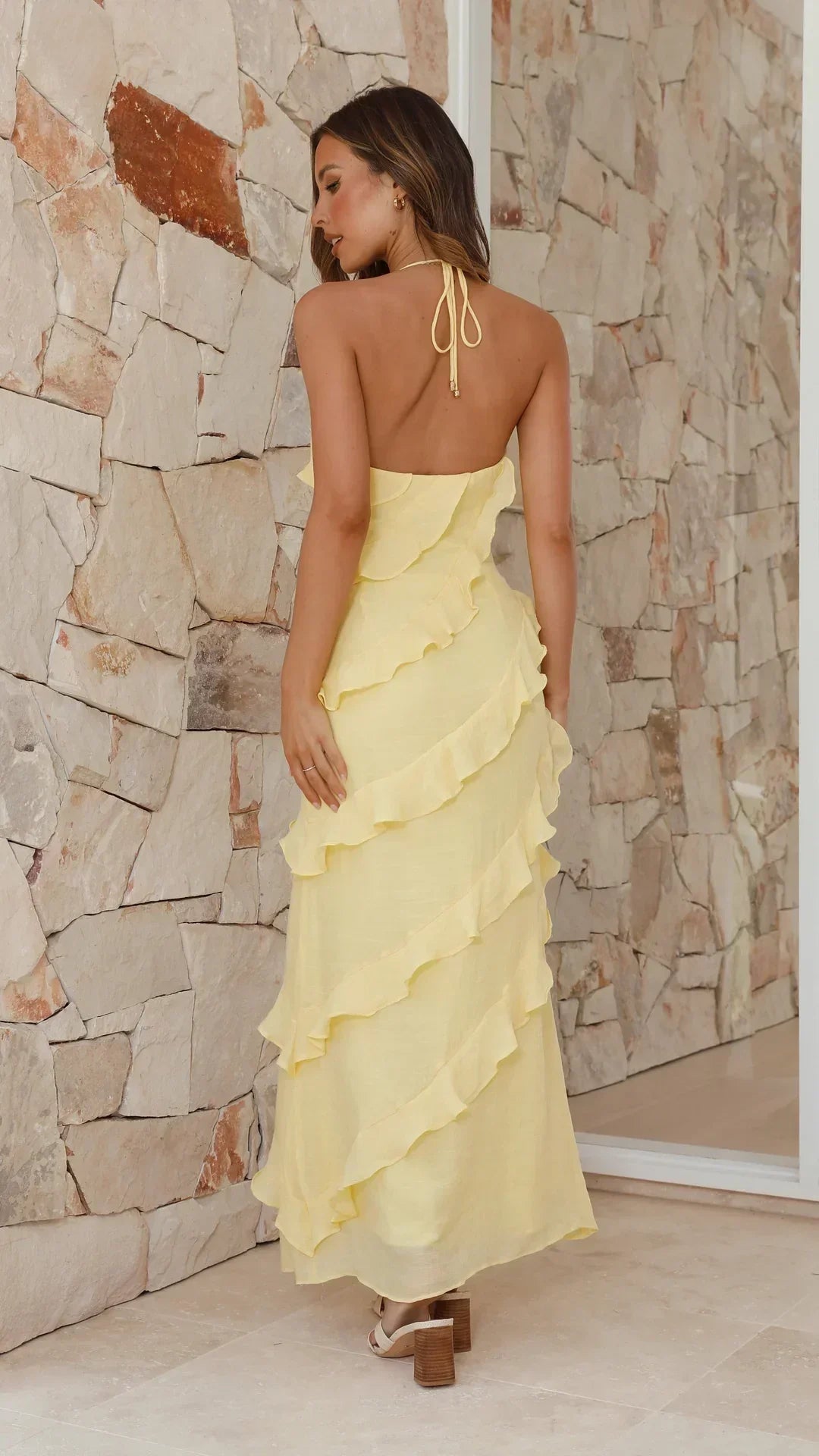 Mimi | Maxi Ruffle Jurk Dames - Elegant, Stijlvol en Comfortabel