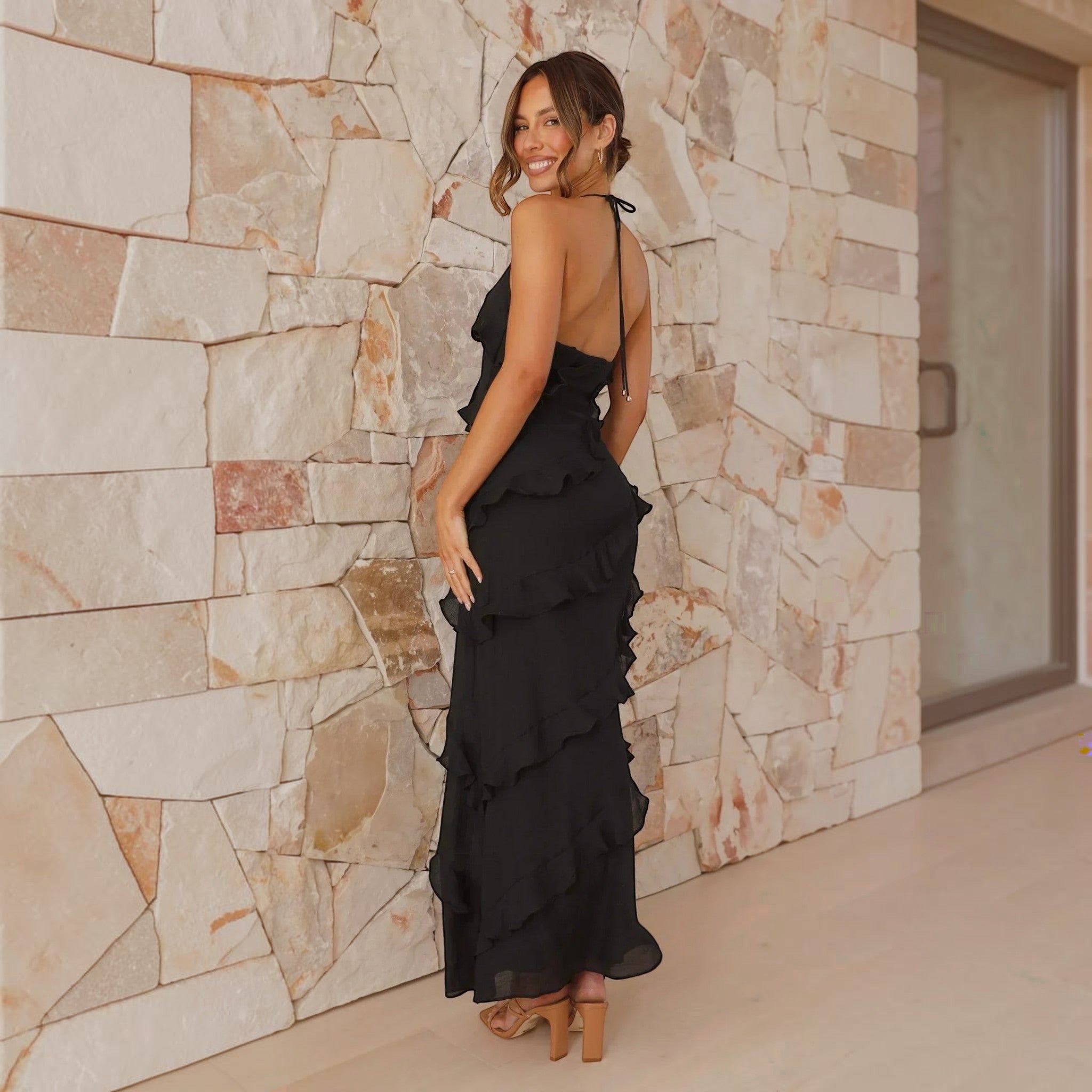 Mimi | Maxi Ruffle Jurk Dames - Elegant, Stijlvol en Comfortabel