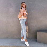 Laila | Vintage Stijl Dames Jas met Pofmouwen en Stijlvolle Knopen