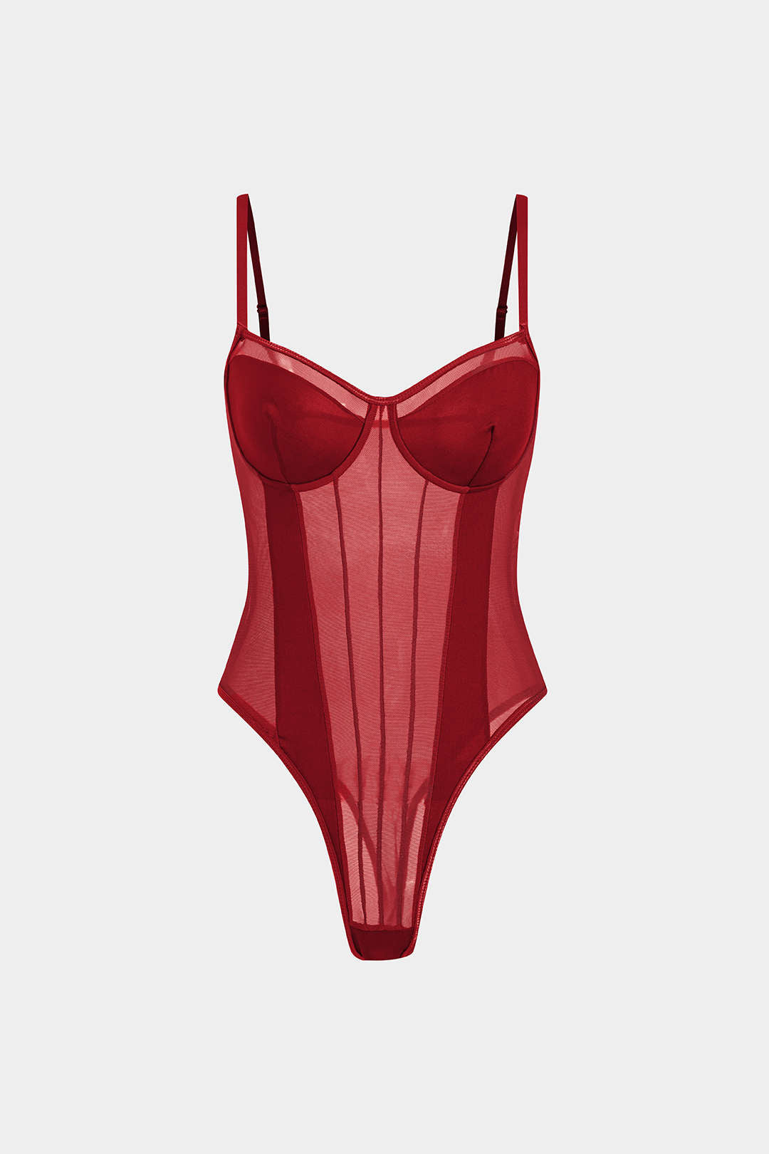 Mira | Dames Bodysuit - Mesh en Patchwork, Elegant Silhouet 13
