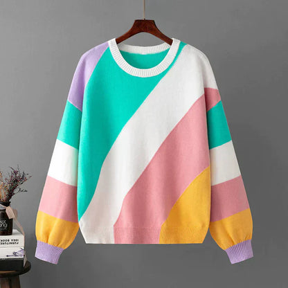Emy | Gestreepte Damestrui – Comfortabel & Kleurrijk Design