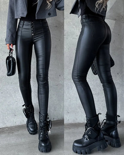 Alize | Modieuze Lederen Broek