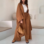 Adri | Tweedelige Set Dames – Elegante Blouse en Wijde Pantalon