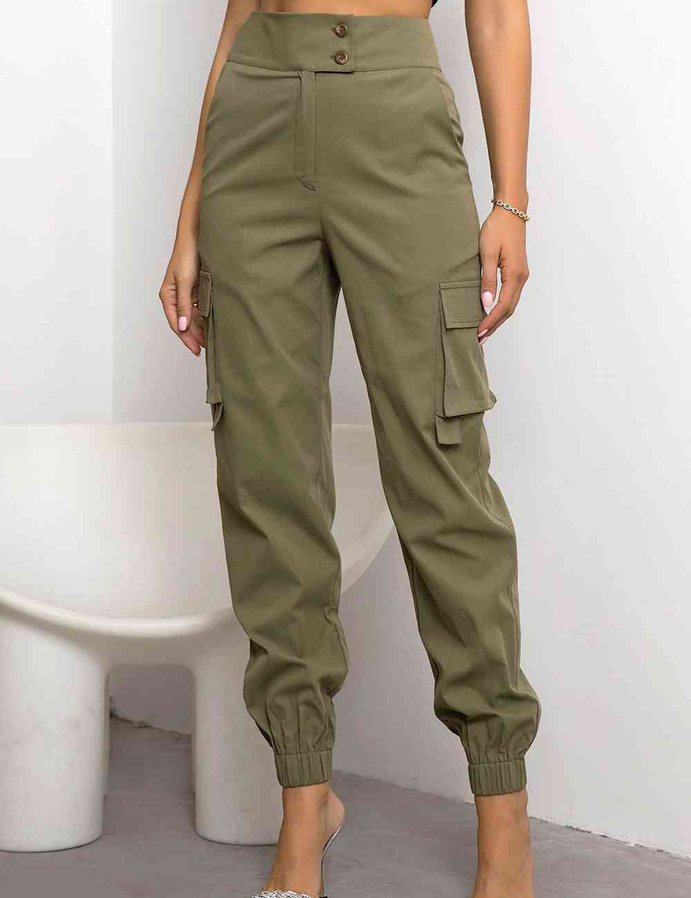 Nadia | Dames Cargobroek - Hoge Taille, Duurzaam en Comfortabel 4