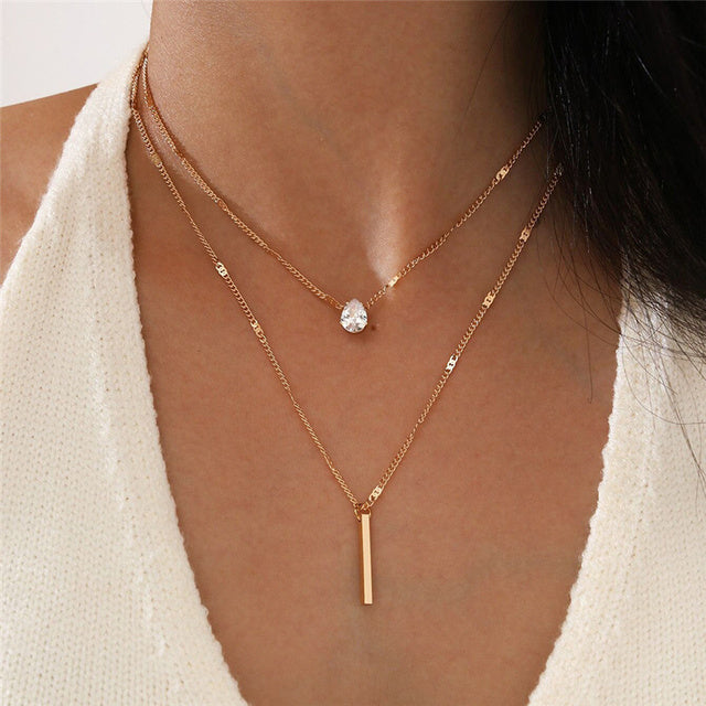 Nina | Vrouwen Ketting Set - Gouden Elegantie, Tijdloos Design 0