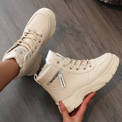 Nora | Dames Zwarte Enkellaarsjes - Warme Voering, Elegant Casual 2