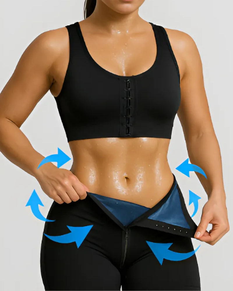 Caprina | Sportlegging Dames High Waist - Neopreen Tailleband